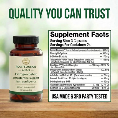 ALP-9 - Quality You Can Trust Supplement Facts