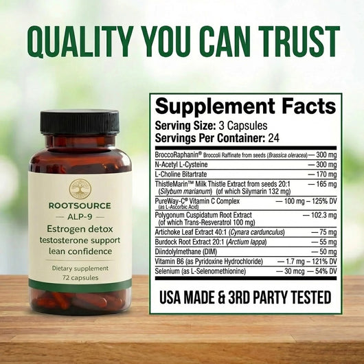 ALP-9 - Quality You Can Trust Supplement Facts
