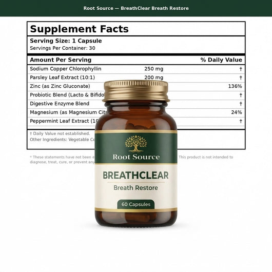 BreathClear - Supplement Facts Panel